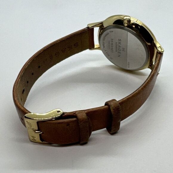 Skagen Anita SKW2407 Women\'s Brown Leather Analog Dial Quartz Watch JNA556 main image 11